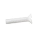 Machine Screw, Flat Head, Slotted Drive, M6 x 1.00 mm UNC x 35 mm Length, Nylon Natural by Spaenaur Inc.
