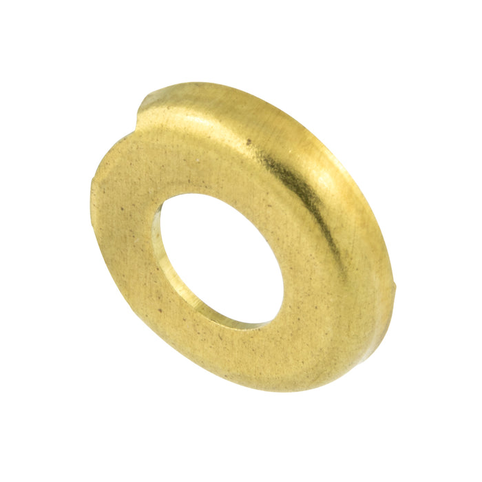 Rondelle à tête bombée, pour vis à tête bombée n° 6, 21/64" de diamètre extérieur x 3/64" de hauteur intérieure, en laiton nickelé, fabriquée par Spaenaur Inc.