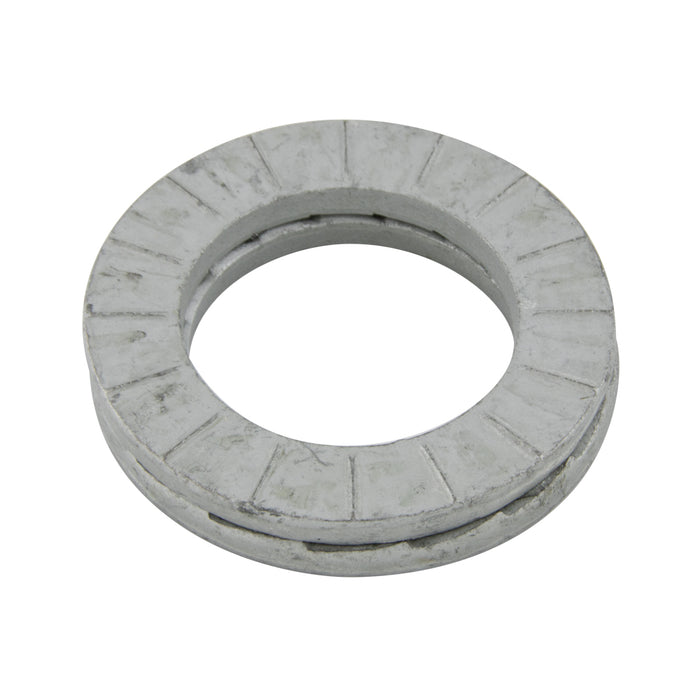 Rondelle Disc-Lock, taille de boulon 1-1/2" (38 mm), 1,523" de diamètre intérieur x 2,196" de diamètre extérieur x 0,230" d'épaisseur par paire, en acier trempé, collée et revêtue de Delta Protekt par Disc-Lock®