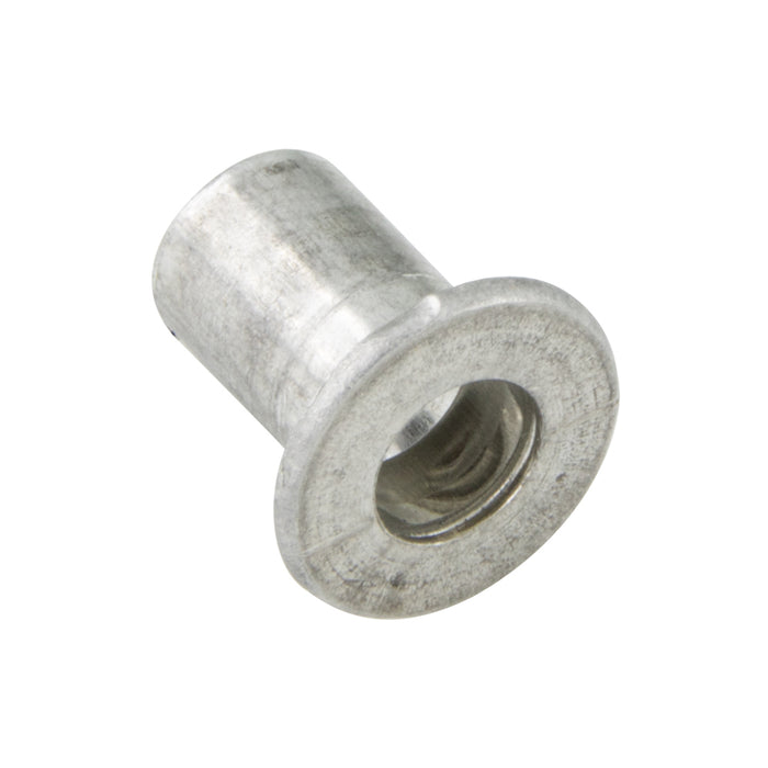 Rivet Nut Flat HD Open End Keyless 1/4"-20 UNC x .320-.380" Grip Aluminum