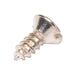 Tapping Screw, Oval Head Slotted Drive, Type AB, #10 x 1" Length, Low Carbon Steel Nickel Plated by Spaenaur Inc.