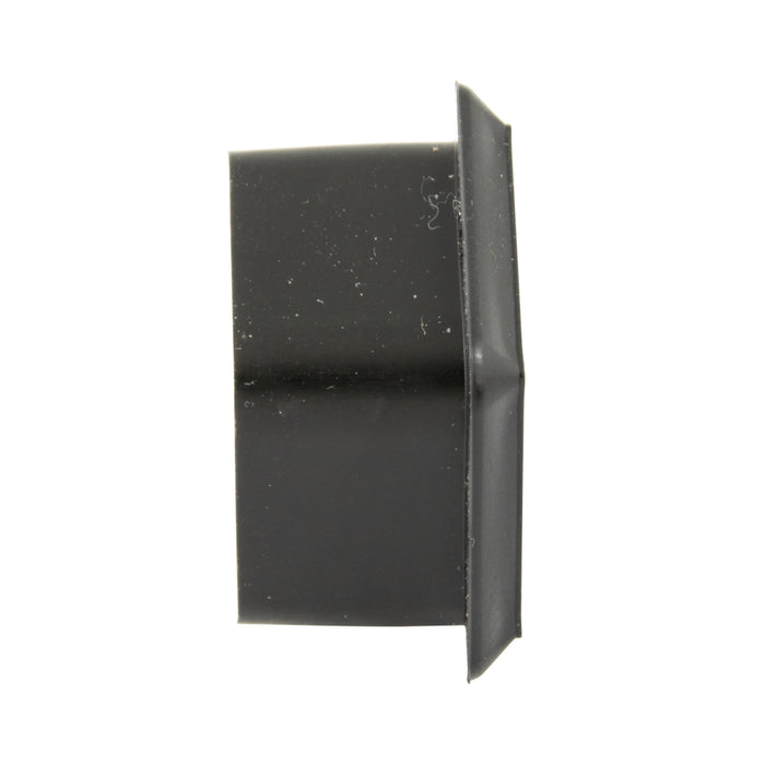 Square Plug for Metal Tubing 1 1/2" x 16 Gauge Tube Low Density Polyethylene Black by Spaenaur Inc.