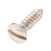 Tapping Screw, Oval Head Slotted Drive, Type AB, #8 x 1" Length, Steel Nickel Plated by Spaenaur Inc.