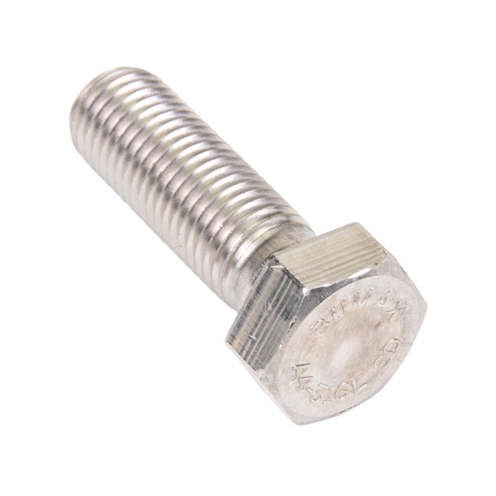Vis à tête cylindrique BUMAX, M8 x 1,25 x 20 mm, filetage sur toute la longueur, acier inoxydable Bumax 88, norme ISO 4017, fabriquée par Spaenaur Inc.