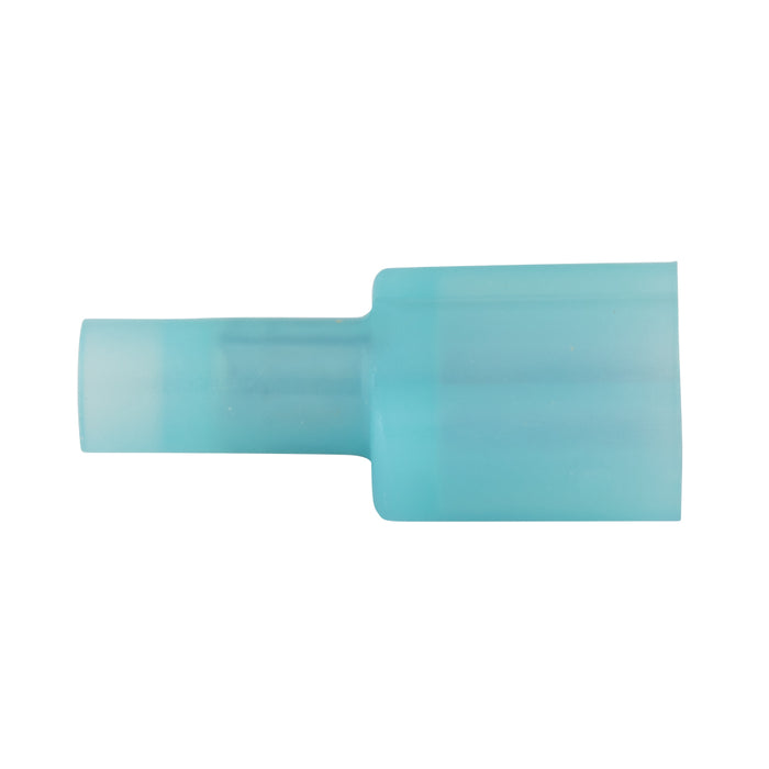 Copper Male Nylon Coupler, Solderless, Fully Insulated 22-18 GA Wire, 1/4" Blade Electrolytic Copper, Bright Tin Plate, Purple Plastic Insulation by Spaenaur Inc.