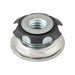 Round Metal Threaded Adaptor 1" Rd Tube DIA W/ 1/4"-20 UNC THRD Steel Zinc Plated Base Finish by Spaenaur Inc.
