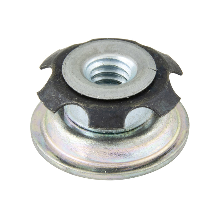 Round Metal Threaded Adaptor 1" Round Tube DIA W/ 5/16"-18 UNC THRD x 16-18GA Steel Zinc Plated. by Spaenaur Inc.
