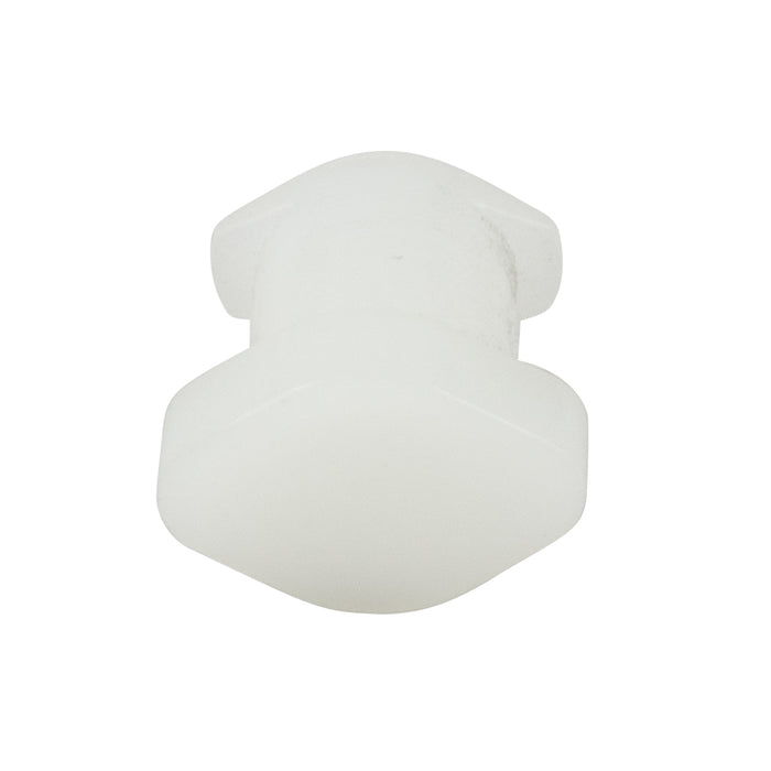 Barbed Reducting Connector (Round Center) 1/4" to 3/16" Tubing ID Natural Nylon