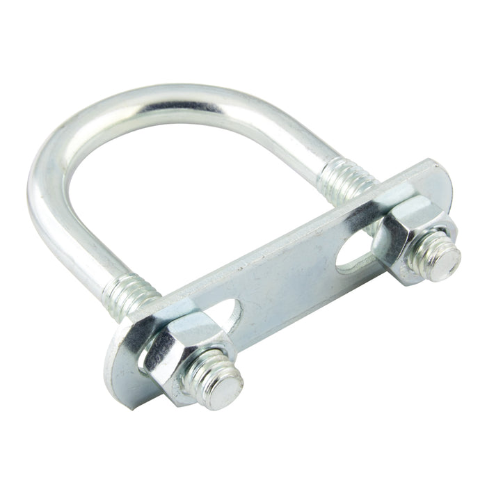 U-Bolt Only, (No Nuts, No Plate) 5/16"-18 Thread, for Pipe Size 2" Steel Zinc Plated