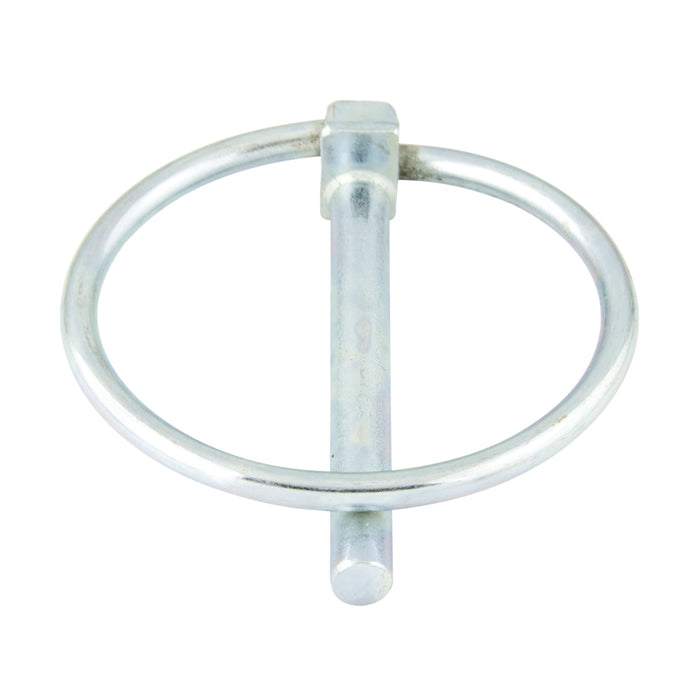 Goupille à œil rond 11 mm de diamètre x 50 mm de longueur C-1018 Acier zingué chromé (option doré/transparent) par Spaenaur Inc.