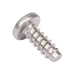 Tapping Screw, Pan Head Phillips Drive, Type B, #10 x 1/2" Length, Stainless Steel by Spaenaur Inc.