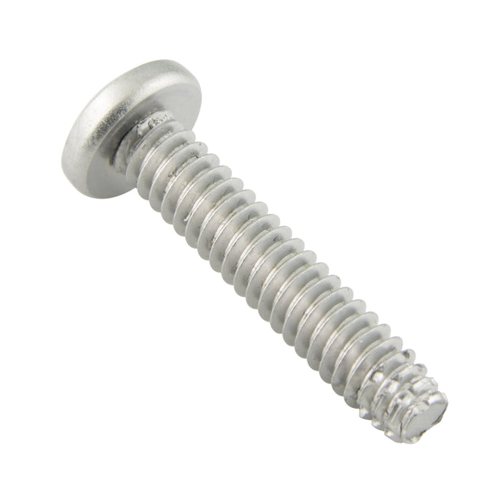 Thread Cutting Screw Phillips Pan #10-32 UNF x 3/4" LONG, Type F 410 Stainless Steel Hardened, ANSI B18.6.4 by Spaenaur Inc.