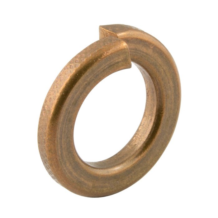 Helical Split Lockwasher, Bolt Size 1" (.297" Wide .250" TH) Silicon Bronze Plain ANSI B18.21.1-1972(R1983) by Spaenaur Inc.