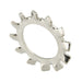 Vis à rondelle de blocage à denture externe (plate), taille n° 8 (diamètre extérieur : 0,381" à 0,365" x épaisseur : 0,021"), en acier inoxydable 410, conforme à la norme ANSI B18.21.1 (dernière version), fabriquée par Spaenaur Inc.