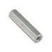 Hex Spacer, (Tapped) Threaded #4-40 UNC, 1/4" A.F. x .125" LGTH Aluminum Alloy 2011T3 by Spaenaur Inc.