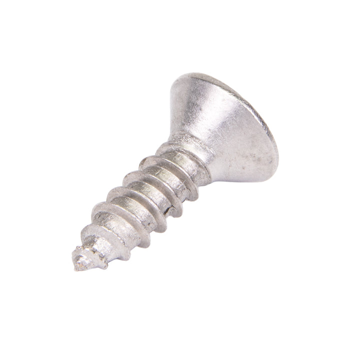 Tapping Screw, Flat Head Torx TR20 Drive, Type AB, #8 x 3/4" Length, Stainless Steel