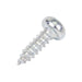 Tapping Screw, Pan Head Torx TR20 Drive, Type AB, M4.8 x 19.0 mm Length, Low Carbon Steel Trivalent Zinc Plated by Torx®