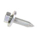 Sems Machine Screw Hex Head With, 17.0mm OD Washer Head, Ca Point, M6.3 X 1.00 Pitch X 25mm Length, Low Carbon Steel, Zinc Plated by Spaenaur Inc.