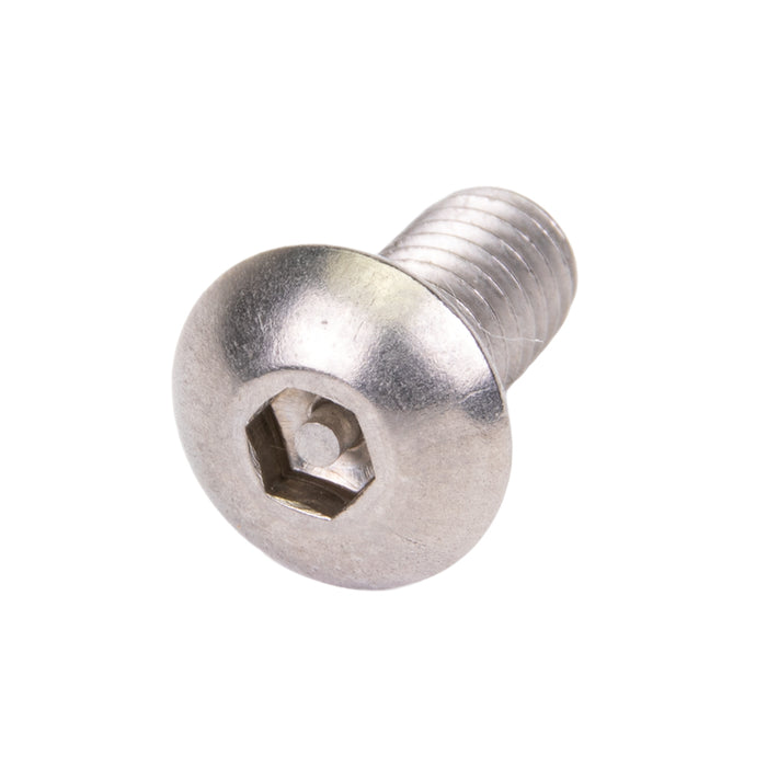 Security Screw, Button Head Hex Socket Security Pin Drive, M4 x 8 mm Length, Stainless Steel by Spaenaur Inc.