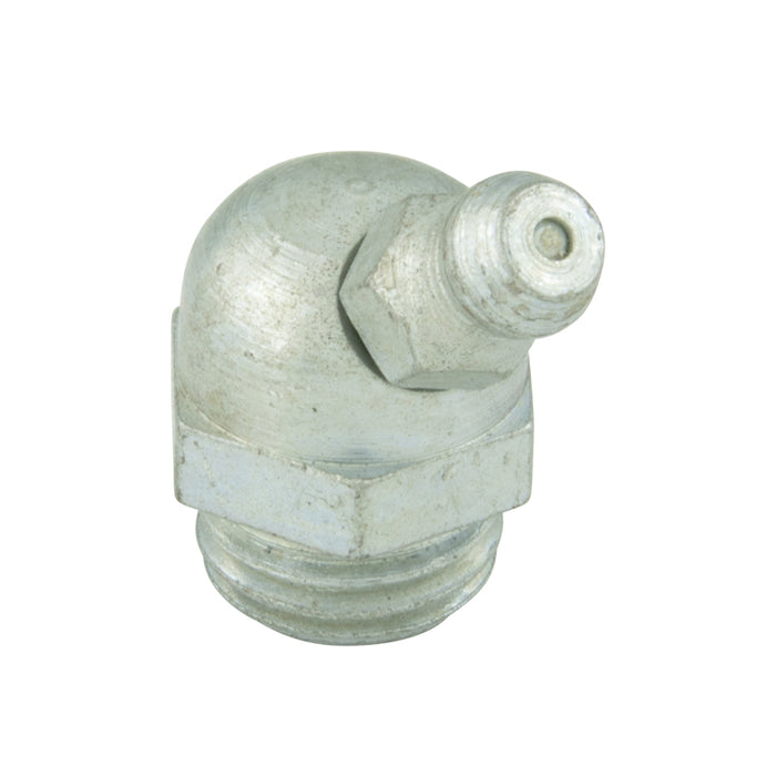 Graisseur BM 6 X0,75 en acier brut à 45 degrés/H2 M6X0,75 zingué