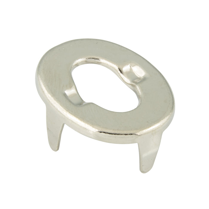 Œillet, style 15, fermeture à pression Klikit 3/8 po de diamètre extérieur x 1/8 po d'épaisseur, 13/64 po de longueur de cylindre, laiton, nickelé par Spaenaur Inc.