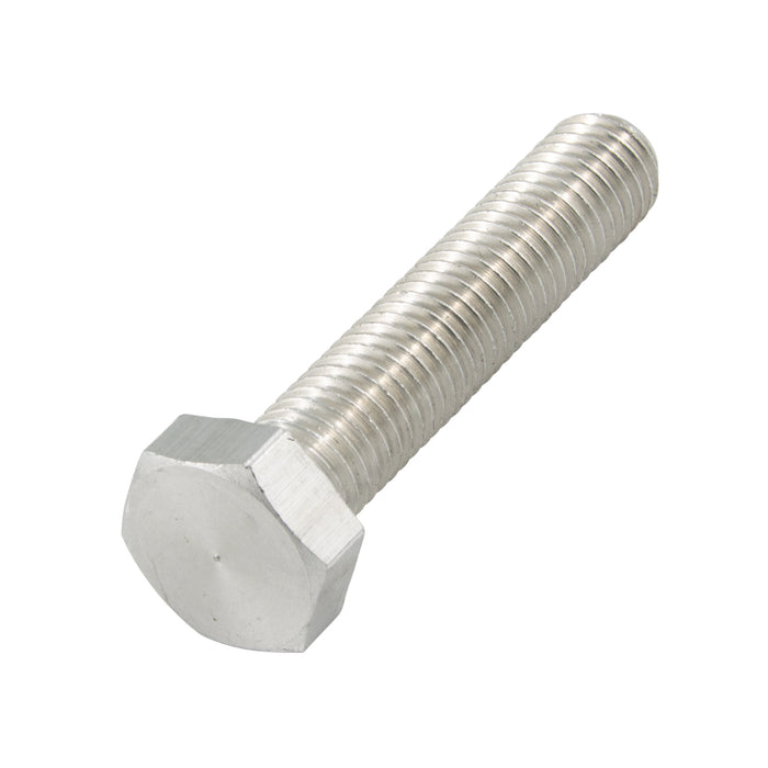 Hex Head Cap Screw DIN 933 M6 x 1.00 x 40mm LG, Full Thread Aluminum DIN 933/Alum M6X40
