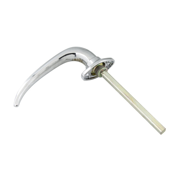 Non-Locking Handle Arched Style 1.5" C. to C. x 5" Shaft LGTH Steel, Chrome Plated by Spaenaur Inc.