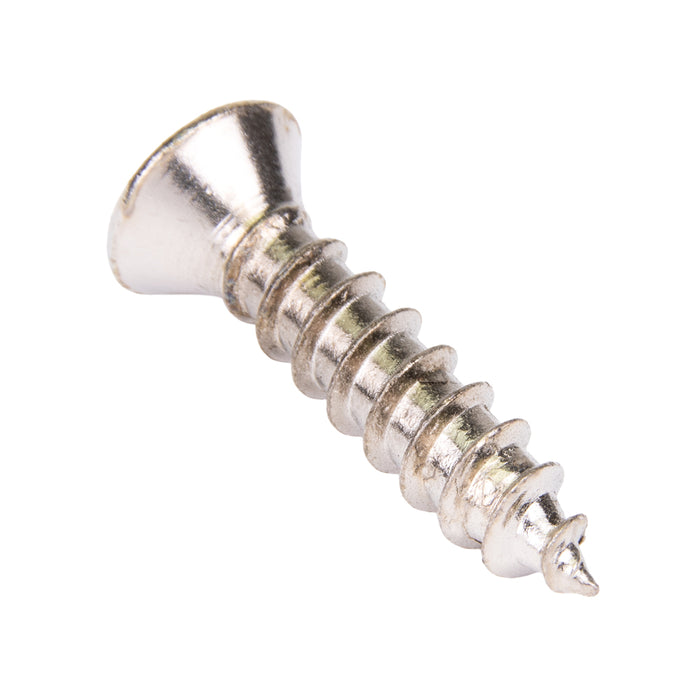 Tapping Screw, Oval With No.10 Head Phillips Drive, Type AB, #14 x 3/4" Length, Steel Nickel Plated