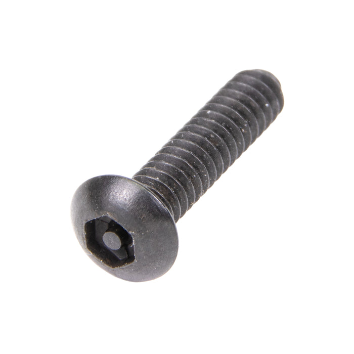 Security Screw, Flat Head Security Hex Socket Drive, #10-32 UNF x 3/8" Length, Steel Plain