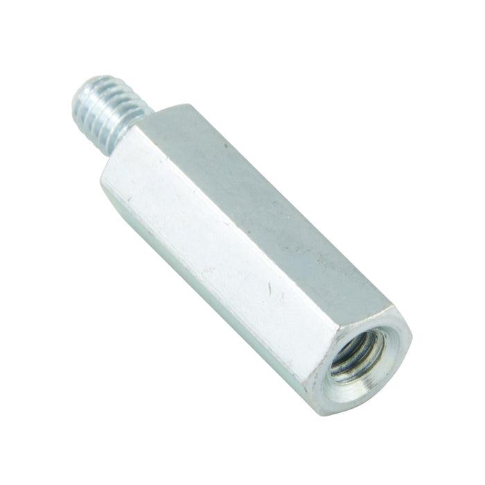 Entretoise hexagonale filetée mâle/femelle M4 x 10 mm x 7 mm A/F en acier zingué trivalent par Spaenaur Inc.