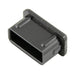 Bouchon rectangulaire 1 po x 2 po Base 16-18 GA Polyéthylène noir par Spaenaur Inc.