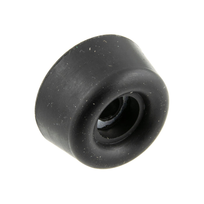 Rubber Bumper Doughnut Recess Type, with Steel Insert 3/4"OD x 17/64"TH, Holes 1/4" Sbr Black, 70 Duro