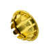 Pronged Plug Button for 5/16" Hole x .020/.062" Panel Brass Plain by Spaenaur Inc.