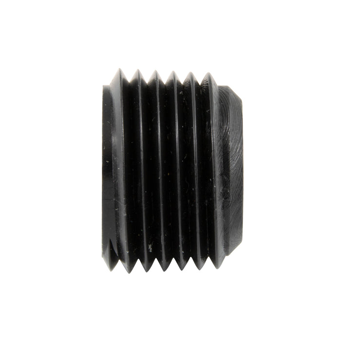 Threaded Pipe Plug - Hex Socket 1/4"-18 NPT High Density Polyethylene Colour Black