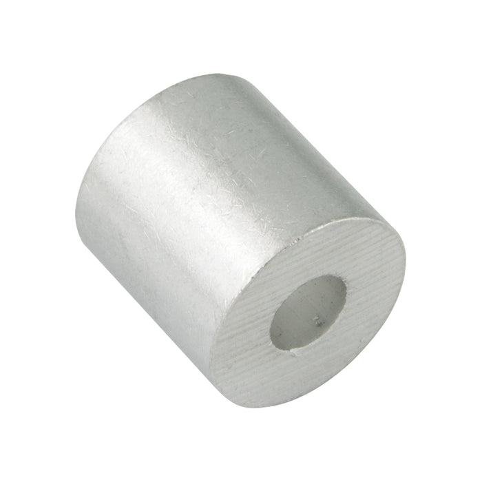 Manchon d'arrêt pour câble métallique, pour câble de 1/16 po de diamètre, en aluminium, par Spaenaur Inc.