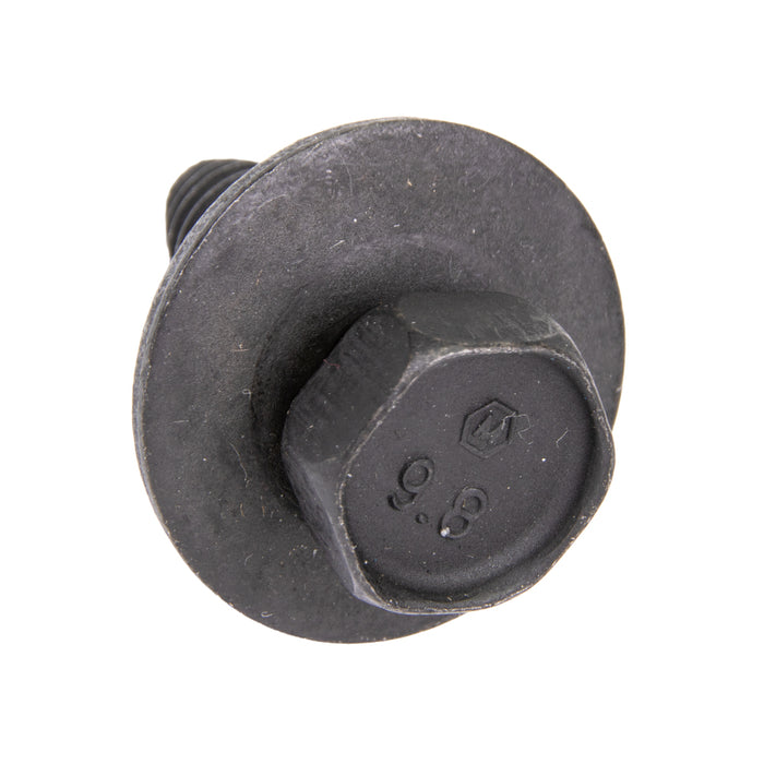 Machine Screw, Hex Head Bolt With Conical Washer Head, Unslotted Drive, 8 mm x 1.25 x 25 mm Length, Steel Plain by Spaenaur Inc.