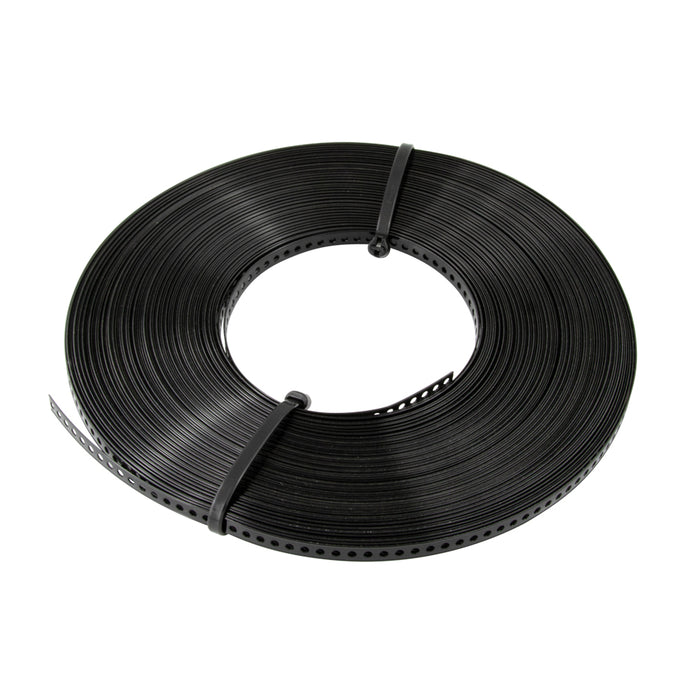 Perforated Anchor Strapping 3/8" x .040"TH x .167" Hole DIA Black Nylon