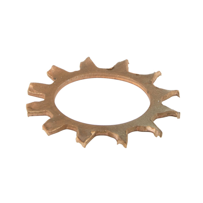 External tooth (Flat) Lockwasher, Metric, DIN 6797A Bolt Size M5 (5.3 ID x 10 OD x .5 TH) Phosphor Bronze DIN 6797A/BRonze M5