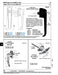 Non-Locking Handle 90 Degree Right Hand Rotation 7.25" Handle LGTH x 1.75" C. to C. Die Cast Black Finish by Spaenaur Inc.