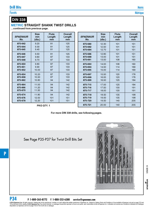 Straight Shank Jobbers' Drill, 6.60 mm x 3 31/32 O/Al. High Speed Steel DIN 338RN/HSS 6.60