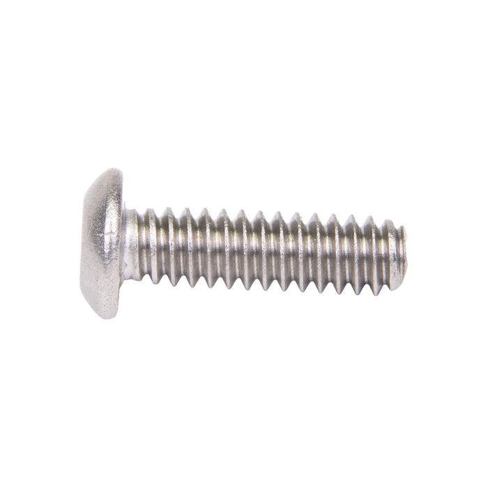 Security Screw, Button Head Security Hex Socket Drive, #6-32 UNC x 1/4" Length, Stainless Steel by Spaenaur Inc.