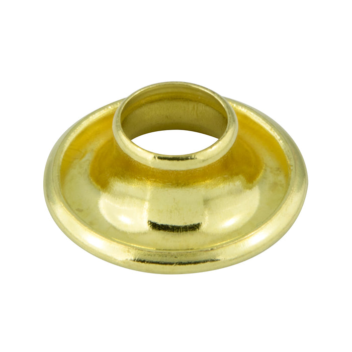 Brass Rolled Rim Grommets with Spur Washers (144/Pk) 5/8" Hole Dia., Size #4 Brass Plain (116-129 & 116-229)