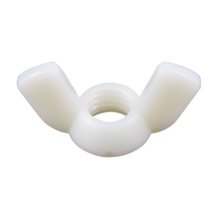Wing Nut #10-24 UNC Nylon 6/6 Natural by Spaenaur Inc.