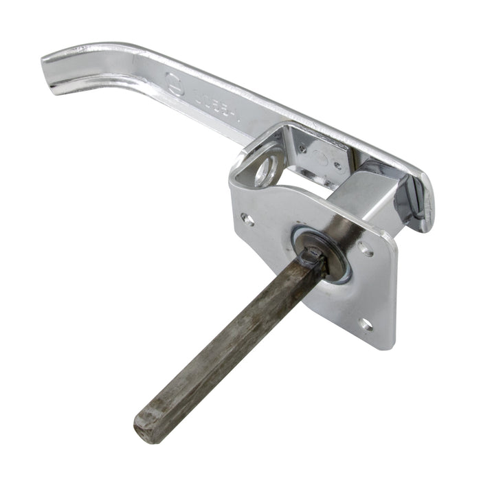 Poignée à chute, pour cadenas à tige carrée de 5/16 po, en acier estampé, chromée par Spaenaur Inc.