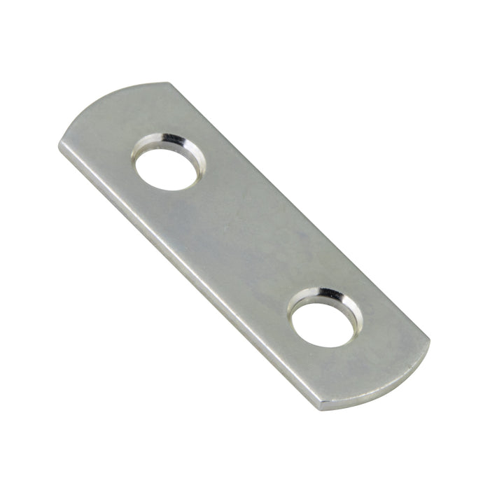 Plaque de réparation droite avec 2 trous fraisés pour vis à tête plate n° 6, largeur 1/2" x longueur 2-1/8", en acier zingué, fabriquée par Spaenaur Inc.