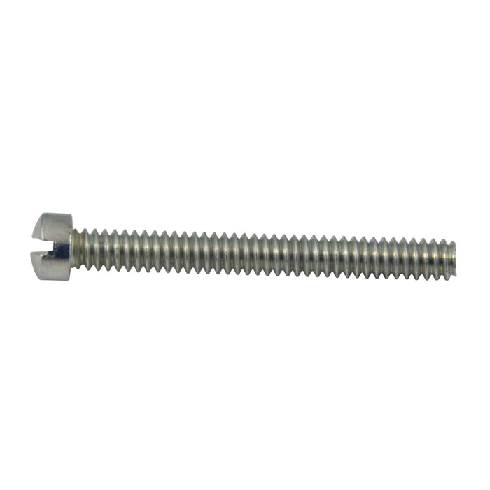 Machine Screw, Fillister Head, Slotted Drive, 1/4"-20 UNC x 2-1/2" Length, Steel Zinc Plated by Spaenaur Inc.