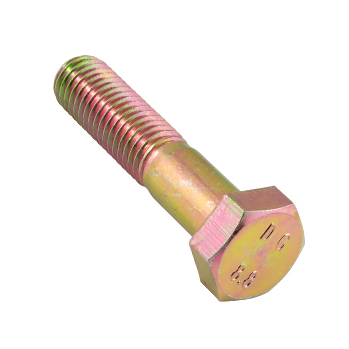 Hex Head Cap Screw, DIN 931 M5 x 0.80 x 50mm LG, Partial THRD Class 8.8 Steel Yellow Zinc Plated DIN 931/8.8-YZ M5X50 by Spaenaur Inc.