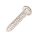 Tapping Screw, Round Head One-Way Slotted Drive, Type A, #10 x 5/8" Length, Steel Nickel Plated by Spaenaur Inc.