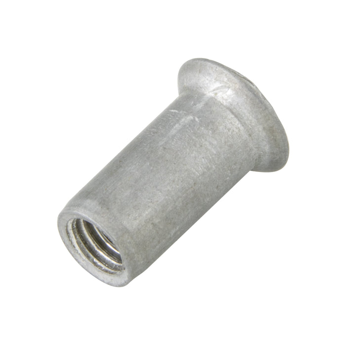 Rivkle Blind Rivet Nut Countersunk Head Open End Keyless M10 x 3.00-4.50 Grip Range Aluminum Plain