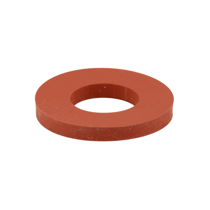 Red Silicone Washer .500" OD x .187" ID x .093" THK Silicone Rubber, Red